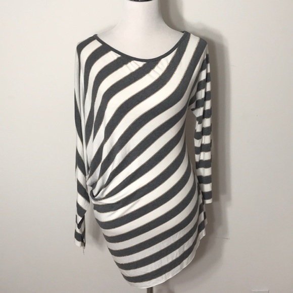 Anthropologie Tops - Anthropologie Bailey 44 Asymmetrical Striped Top